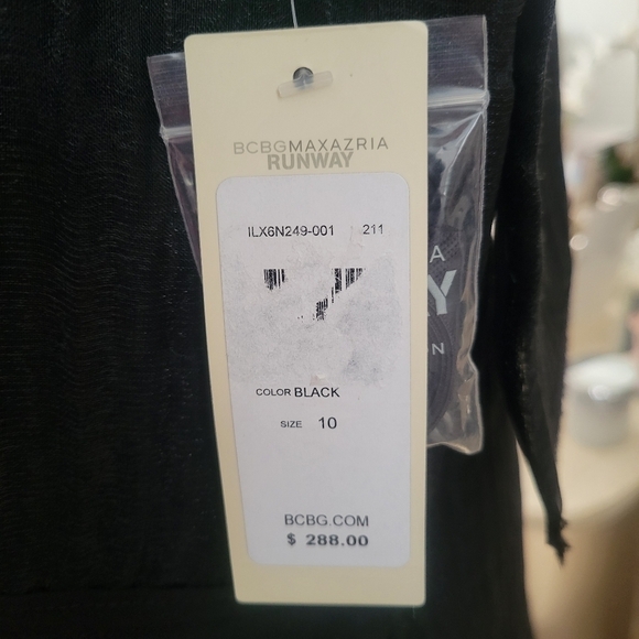 BCBG Max Azria Runway Sigrid Strapless Tiered Mini Dress Lined, SZ 10 - Picture 3 of 5